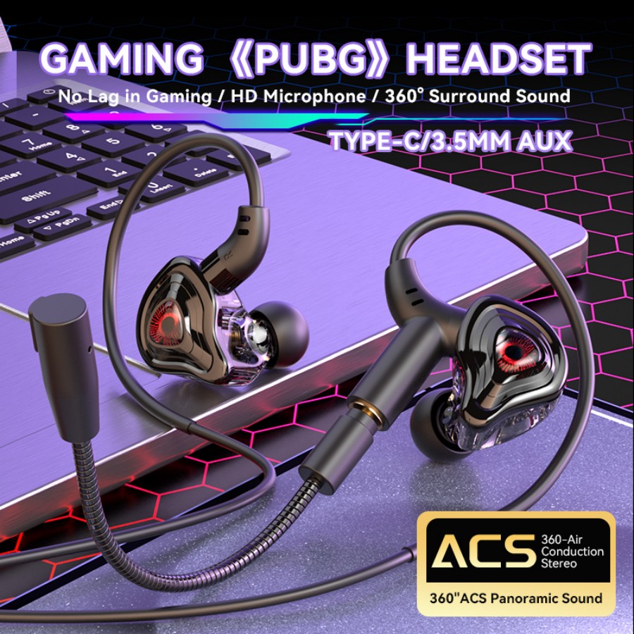 Esports Gaming Headset - سماعة رأس للألعاب الرياضية الإلكترونية، صوت
