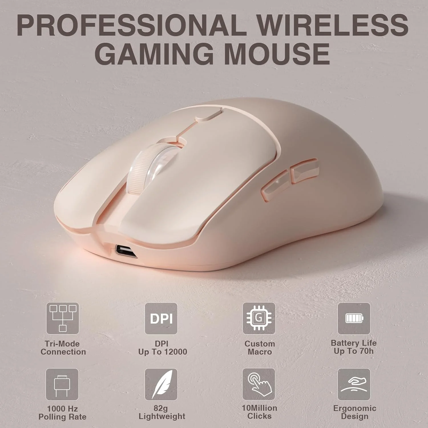 Esports Gaming - فأرة ألعاب لاسلكية ثلاثية الأوضاع AULA