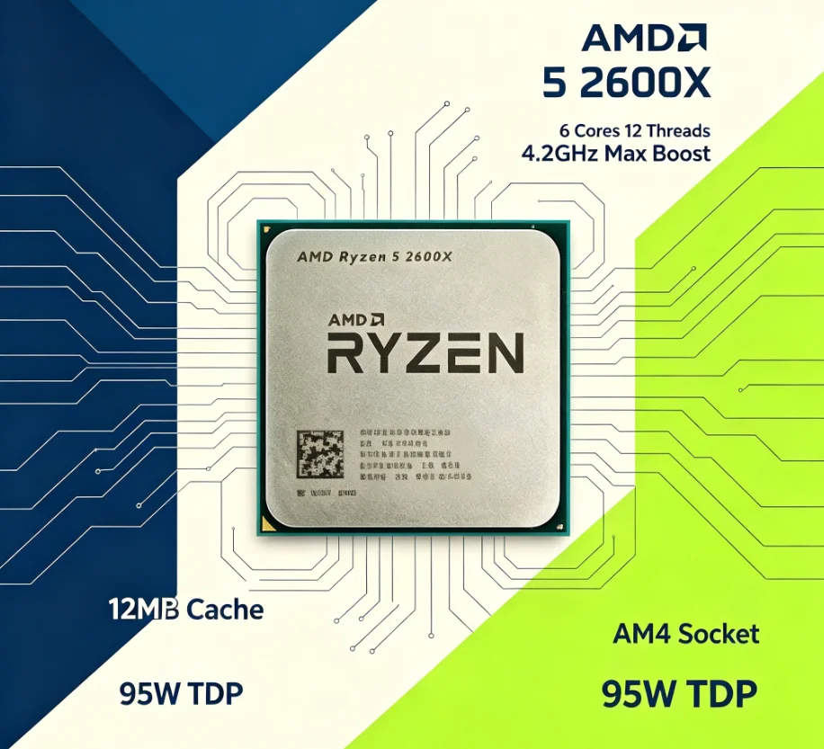 معالج سطح المكتب AMD R5 2600X  - مراجعة Esports Gaming وسعره